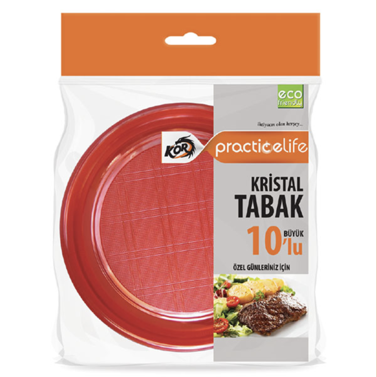 MangalPRACTICE LIFE KRISTAL TABAK 210MM 10'LU