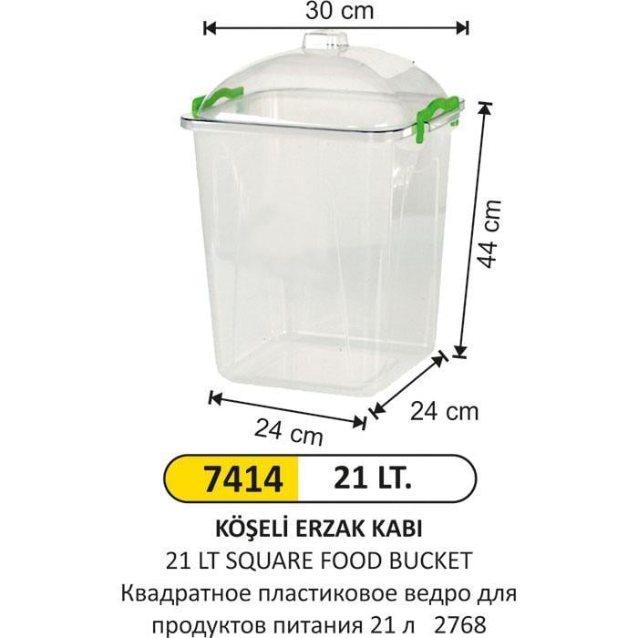 21 LT KÖŞELİ ERZAK KABI