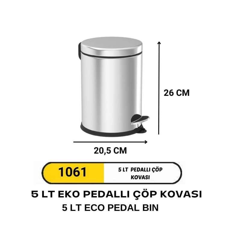 3 LİTRE EKO PEDALLI ÇÖP KOVASI (1061)