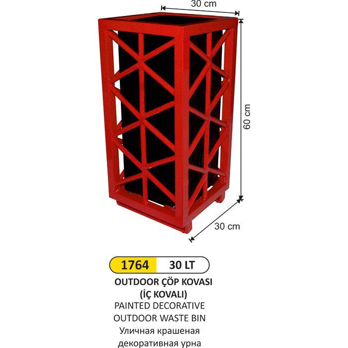 30 LT OUTDOOR İÇ KOVALI ÇÖP KOVASI 