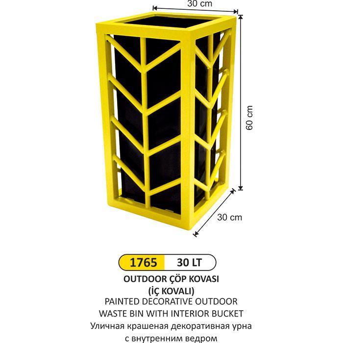 30 LT OUTDOOR İÇ KOVALI ÇÖP KOVASI