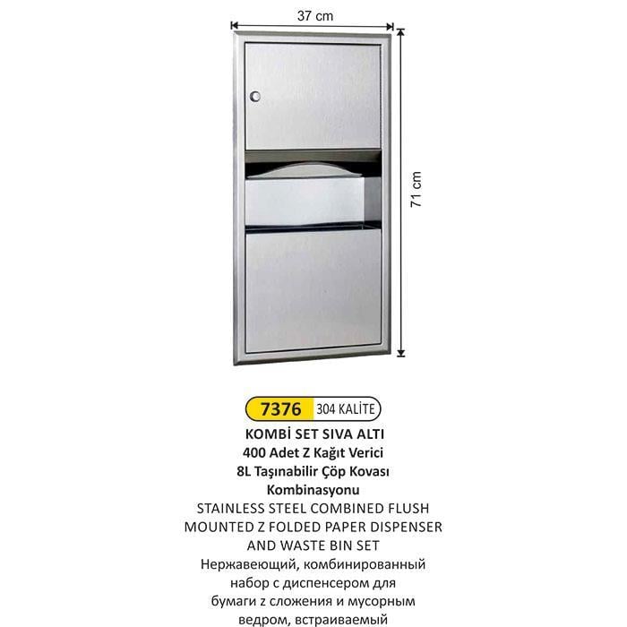 304 KALİTE SIVA ALTI KOMBİNE SET