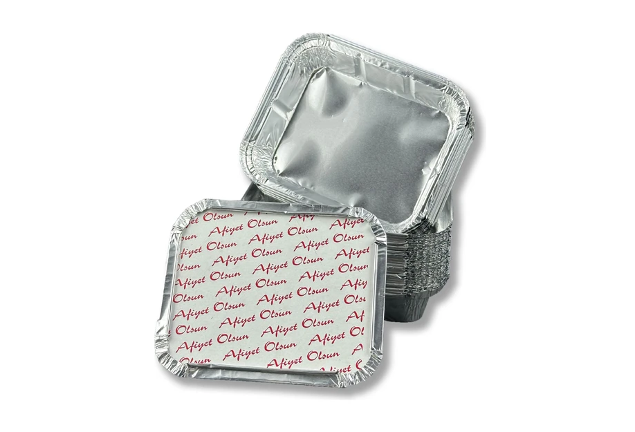 Alüminyum Tabak 250 gr Kapaklı – 100'lü Paket