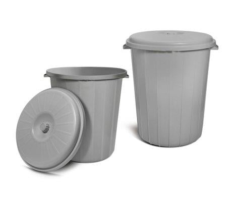 ÇÖP KOVASI KAPAKLI GRİ 35LT/50LT/70LT/90LT
