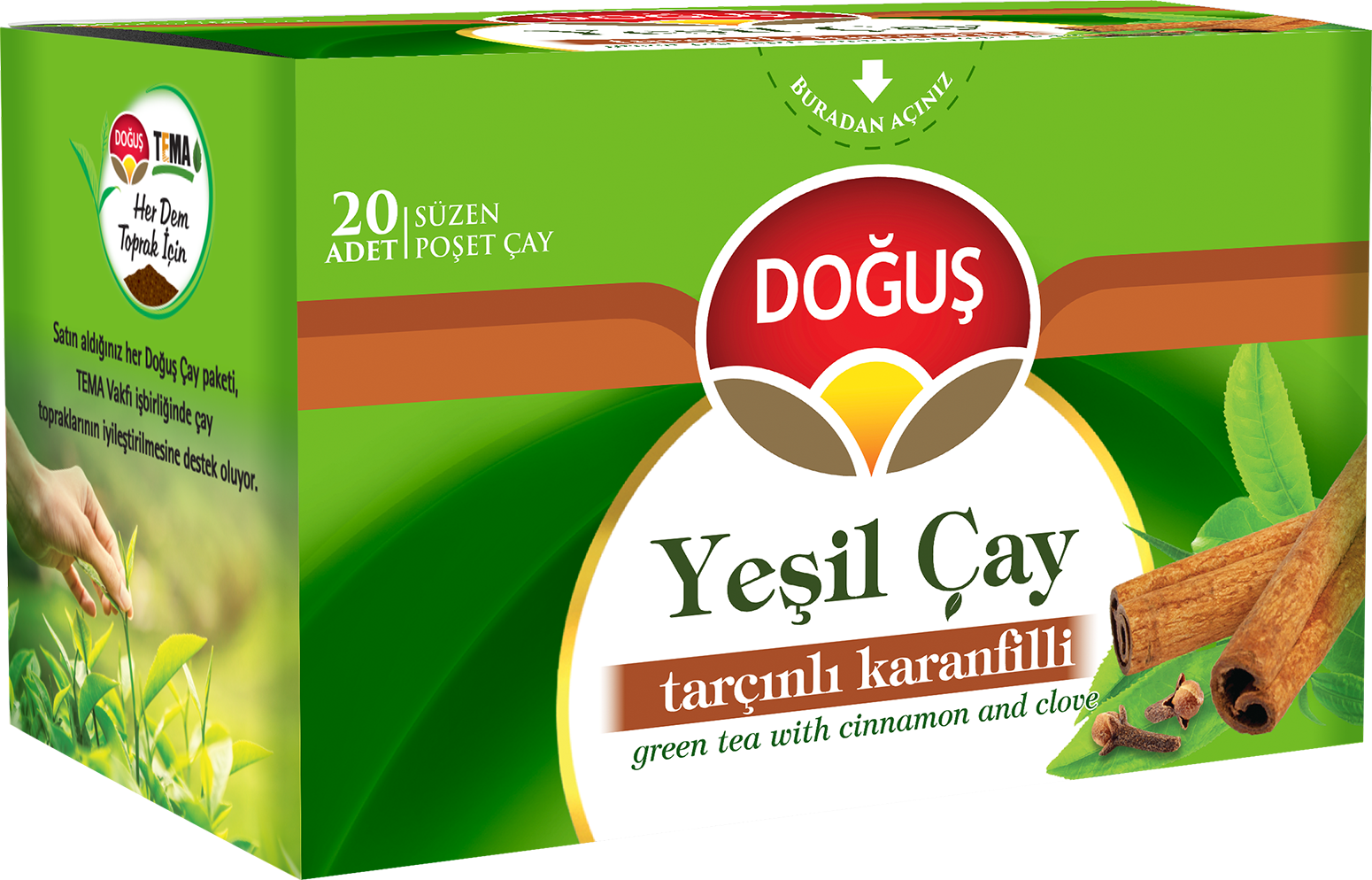 Doğuş Yeşilçay Tarçınlı Karanfilli 20'li