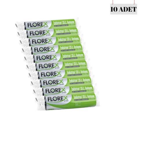 FLOREX 90*125 77 MİCRON 120 LT KONTEYNER BOY ÇÖP POŞETİ (10 ADET)