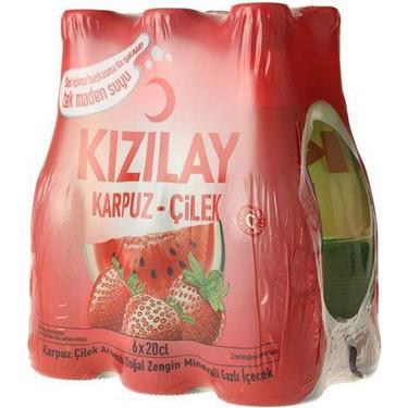 Kızılay Karpuz Çilek Aromalı Maden Suyu 6 x 200 ml