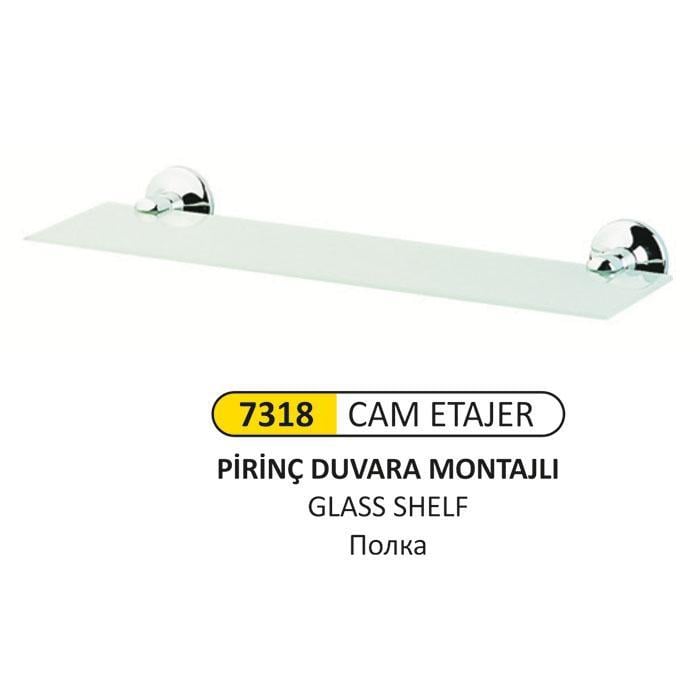 LÜKS DUVARA MONTAJLI CAM ETAJER