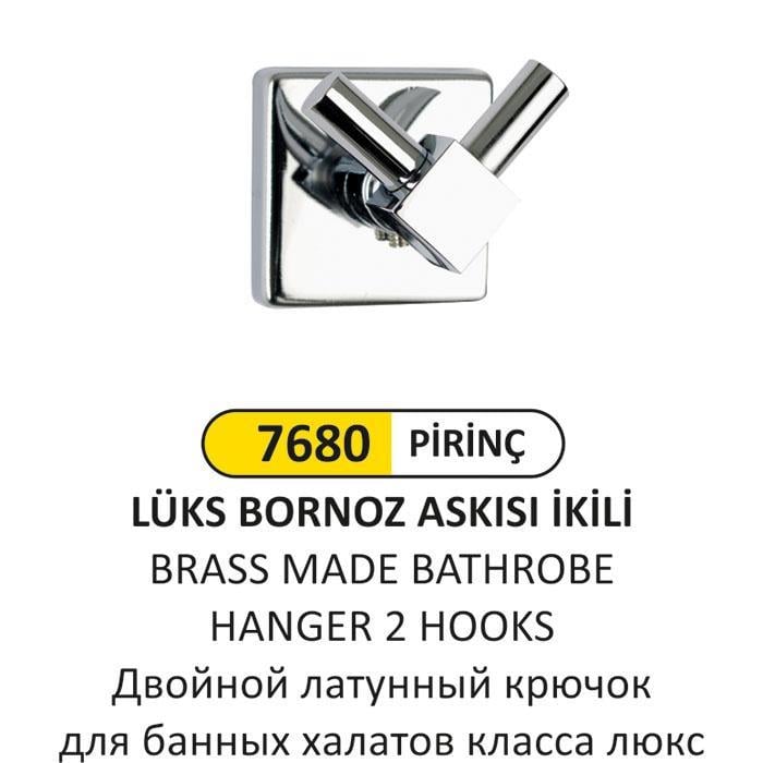 LÜKS İKİLİ BORNOZ ASKISI
