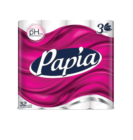 Papia 3 Katlı 32'li Tuvalet Kağıdı