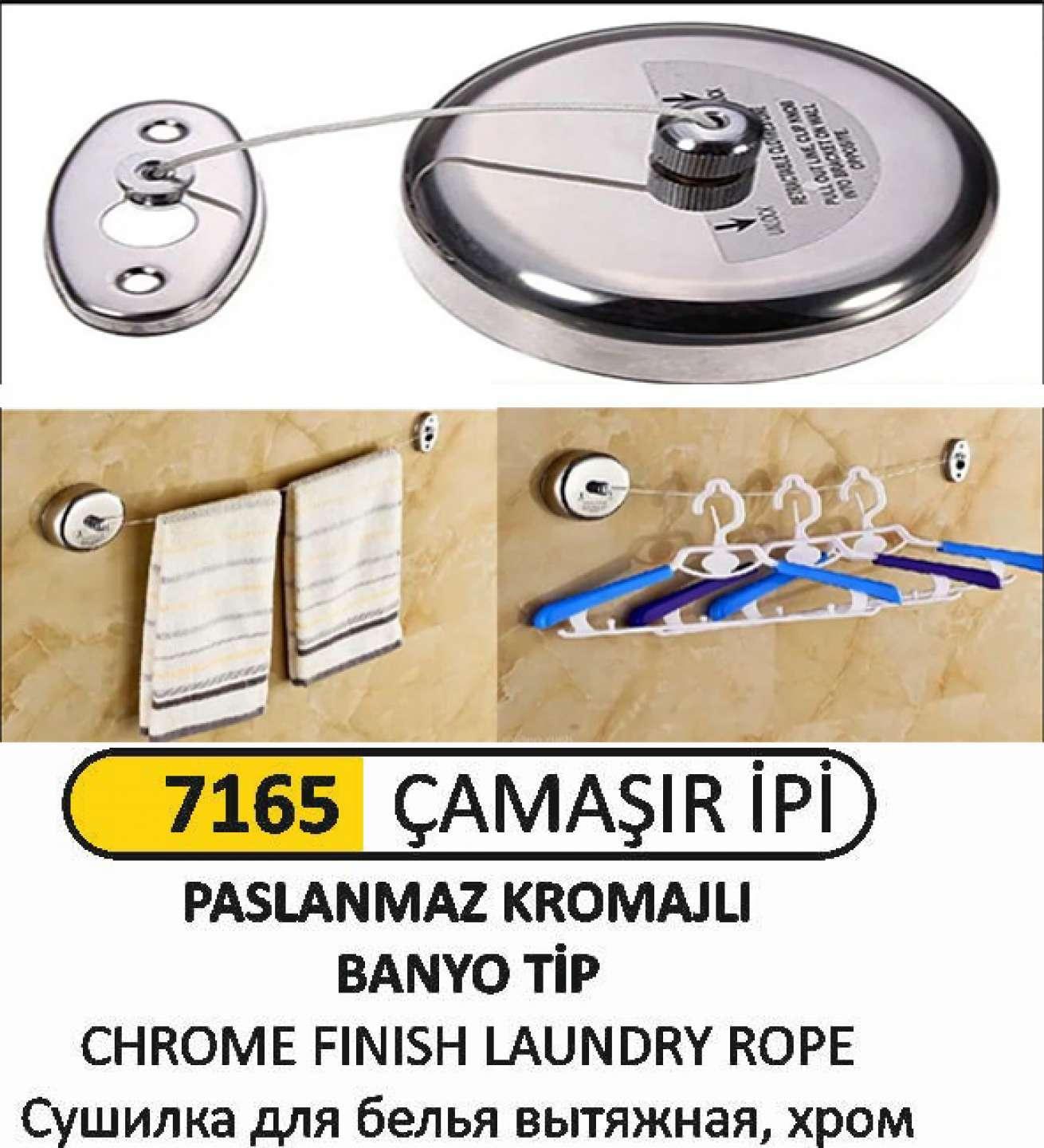 PASLANMAZ KROMAJLI ÇAMAŞIR İPİ