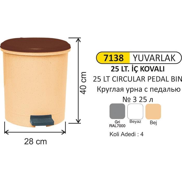 PEDALLI ÇÖP KOVASI YUV.3 NO 25 LT 4232