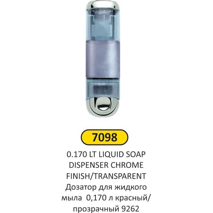 0,170 LT KROM ŞEFFAF ABS PLASTİK SIVI SABUNLUK