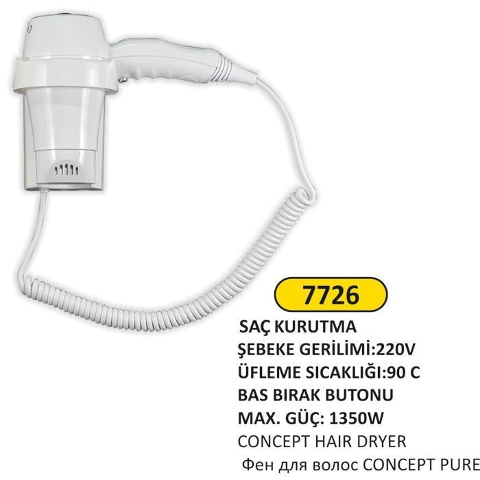 1350W OTEL TİPİ SAÇ KURUTMA MAKİNESİ