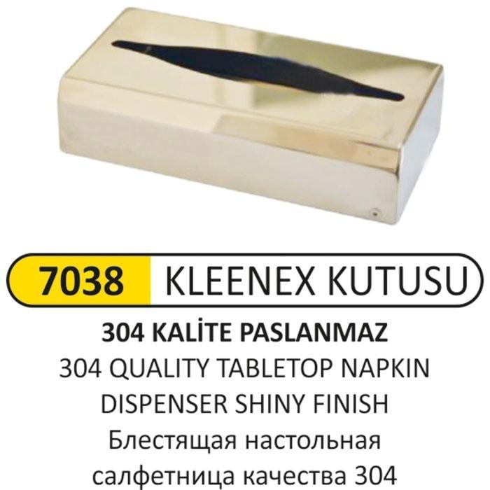 304 KALİTE PASLANMAZ ÇELİK KLEENEX KUTUSU