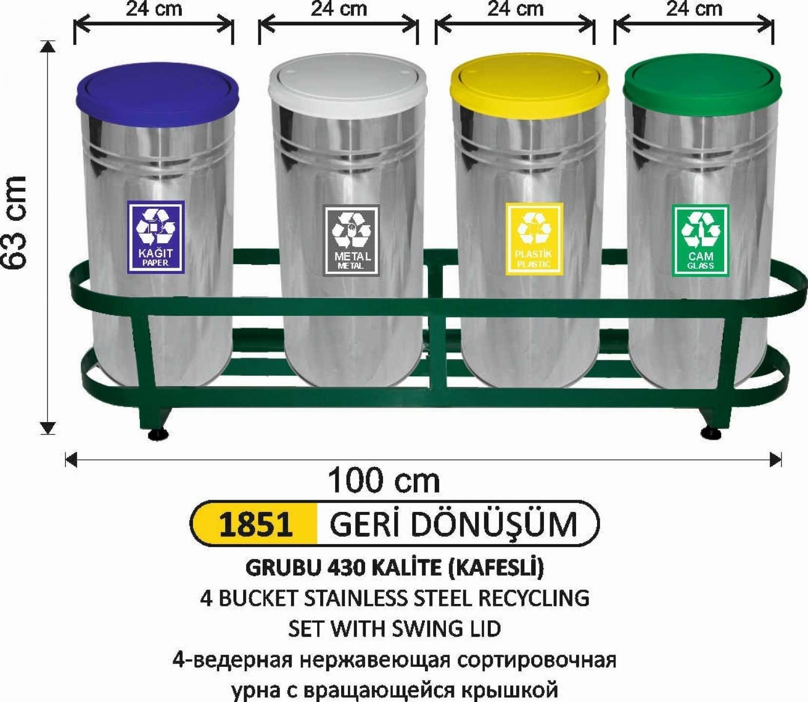 430 KALİTE PASLANMAZ GERİ DÖNÜŞÜM SETİ