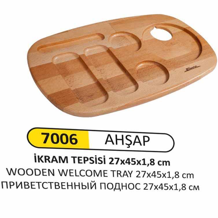 AHŞAP İKRAM TEPSİSİ