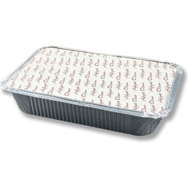 Alüminyum Tabak 1000 gr Kapaklı Dikdörtgen – 100'lü Paket
