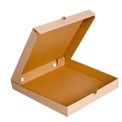 Baskısız Kraft Pizza Kutusu 33x33x3,5 cm