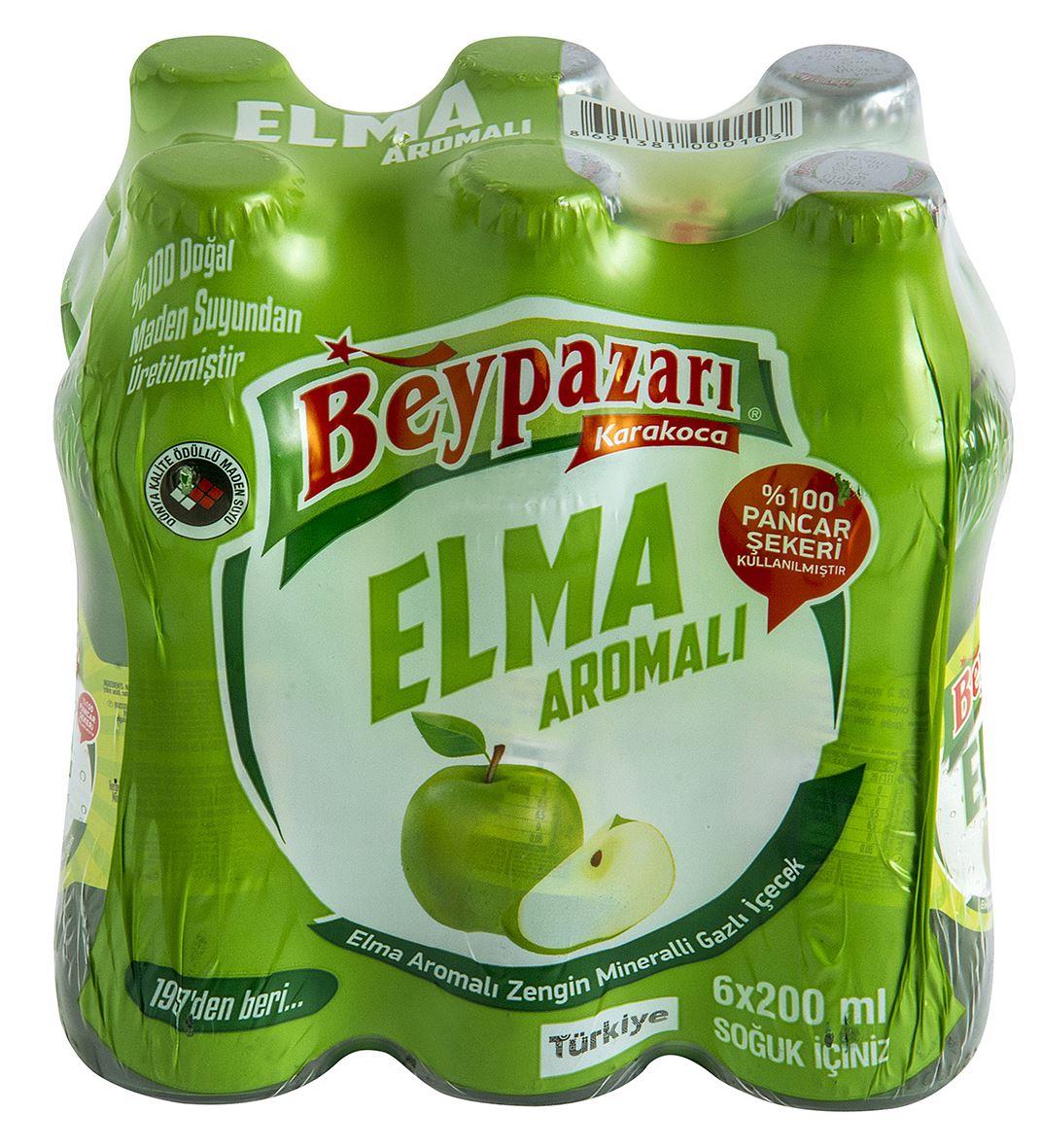 Beypazarı Elma Aromalı Maden Suyu 6 x 200 ml