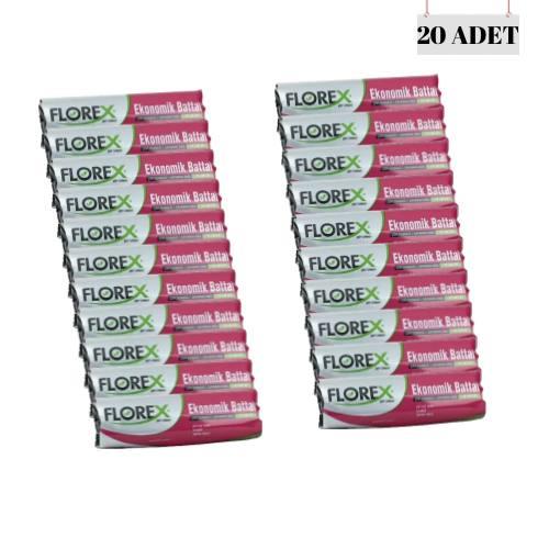 FLOREX 72*95 48 MİCRON EKONOMİK BATTAL BOY ÇÖP POŞETİ (20 ADET)