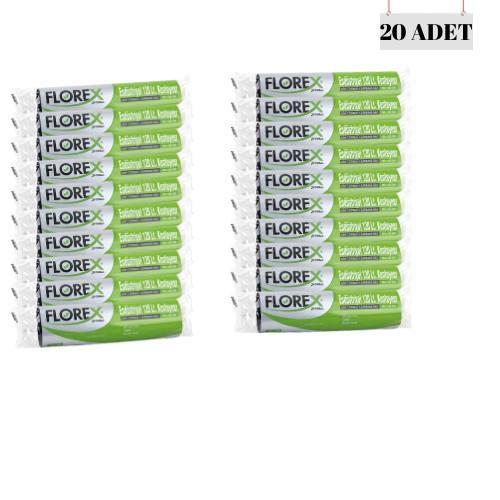 FLOREX 90*125 77 MİCRON 120 LT KONTEYNER BOY ÇÖP POŞETİ (20 ADET)