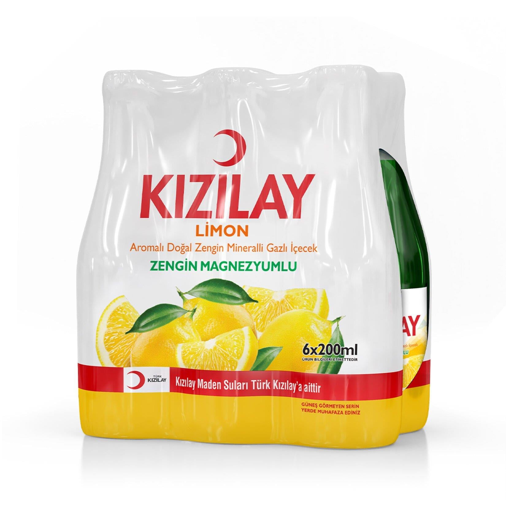 Kızılay Limon Aromalı Maden Suyu 6 x 200 ml