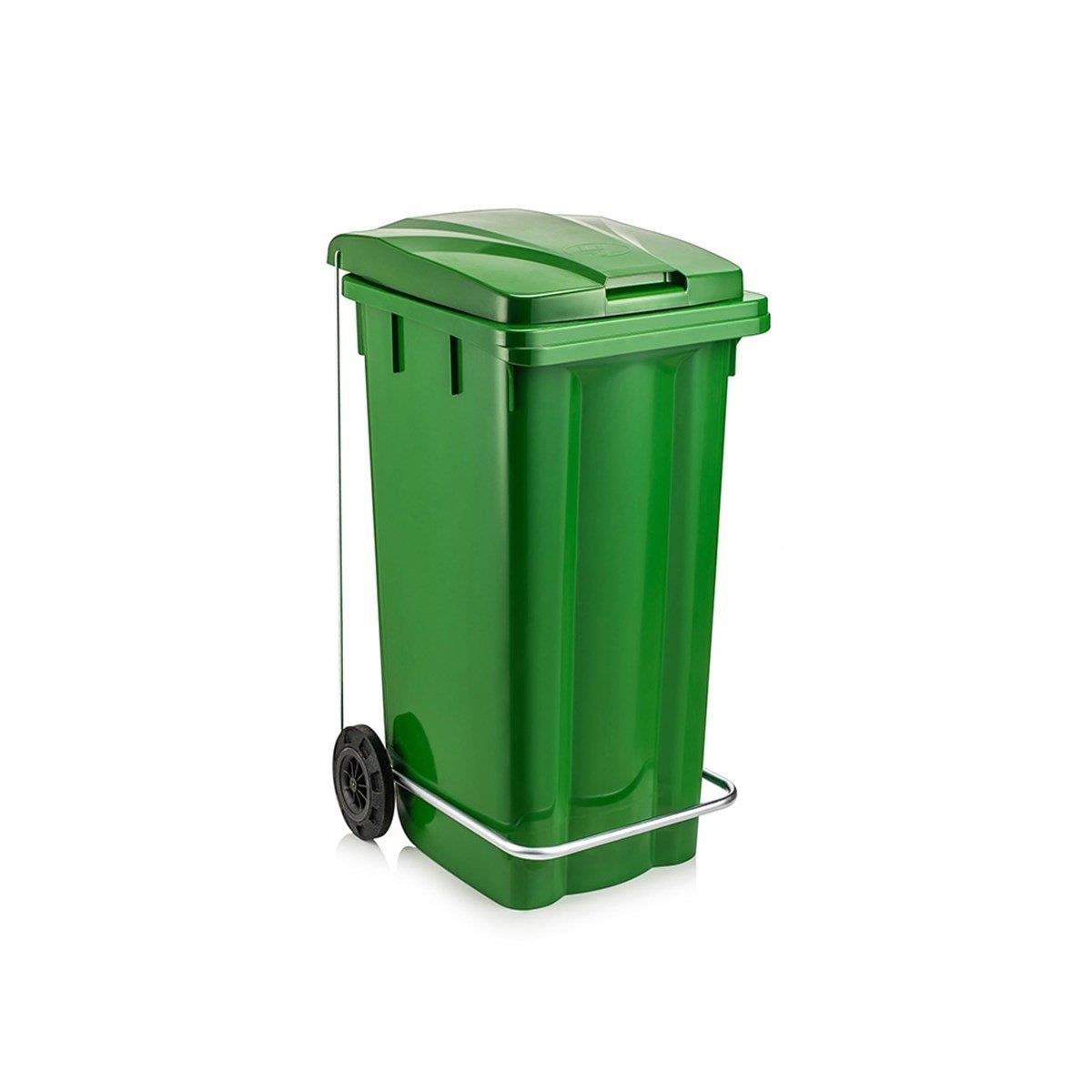 KONTEYNER 240 LT YEŞİL PEDALLI
