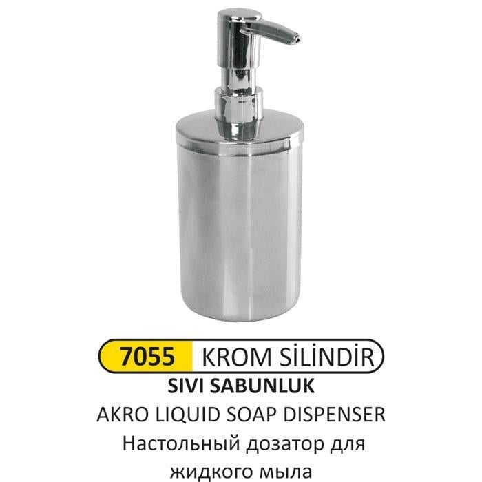 KROM SİLİNDİR SIVI SABUNLUK