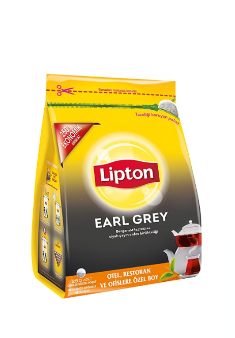 Lipton Earl Grey Demlik Poşet Çay 250'li