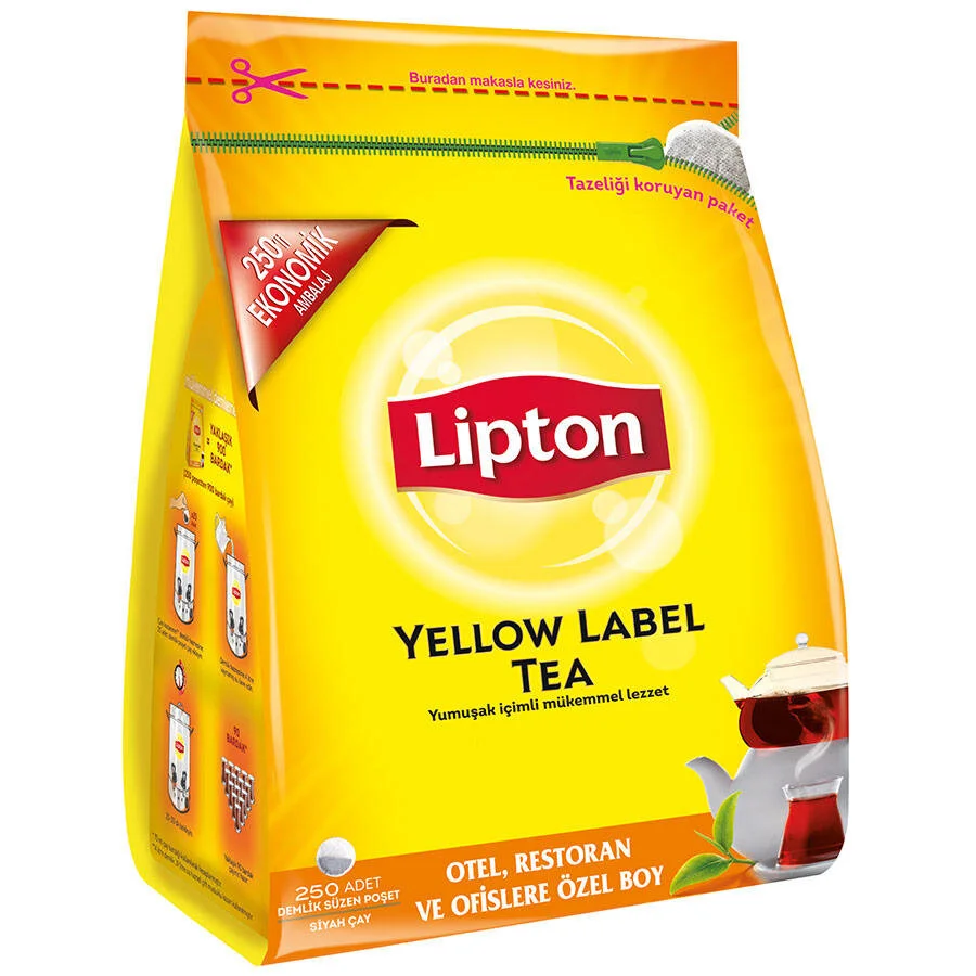Lipton Yellow Label Demlik Poşet Çay 250'li