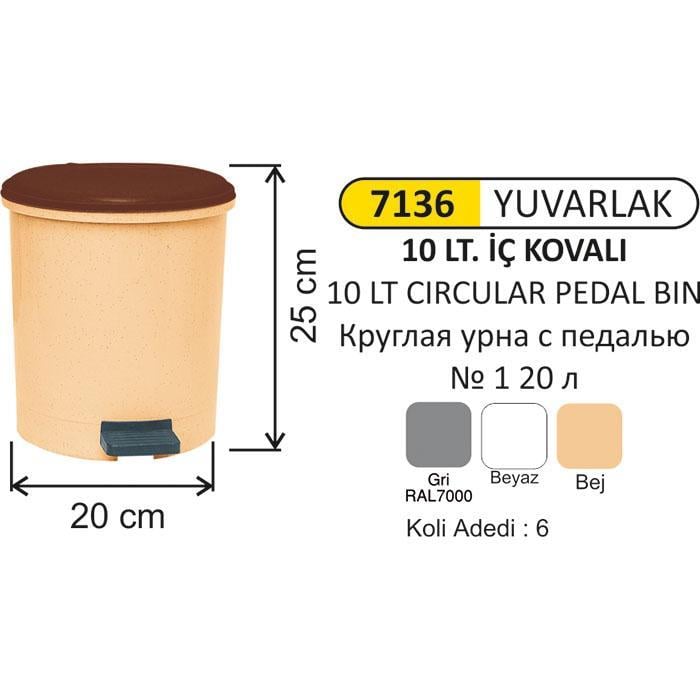 PEDALLI ÇÖP KOVASI YUV.1 NO 10 LT 4230