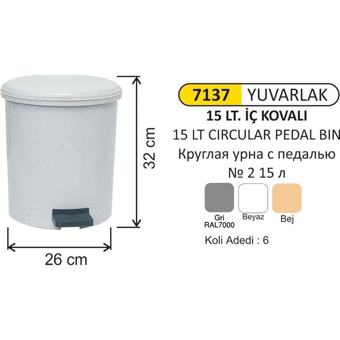 PEDALLI ÇÖP KOVASI YUV.2 NO 15 LT 4231