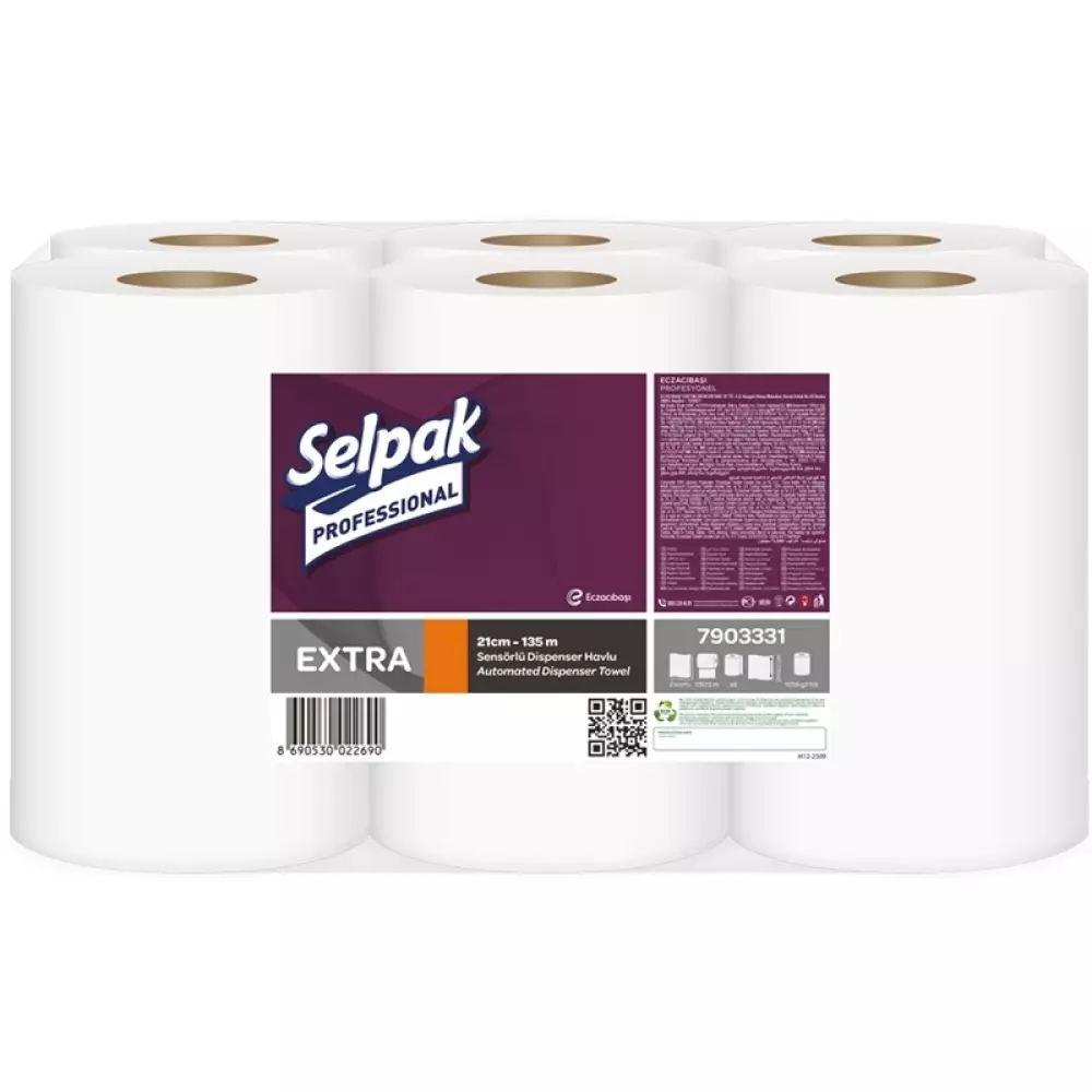 Selpak Professional Extra Sensörlü Havlu 21 cm x 135 m 6'lı