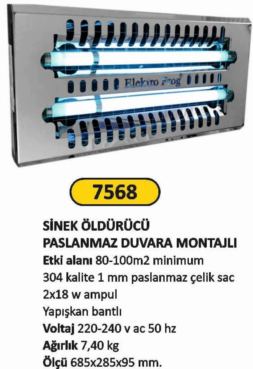 SİNEK ÖLDÜRÜCÜ PASLANMA DUVARA MONTE