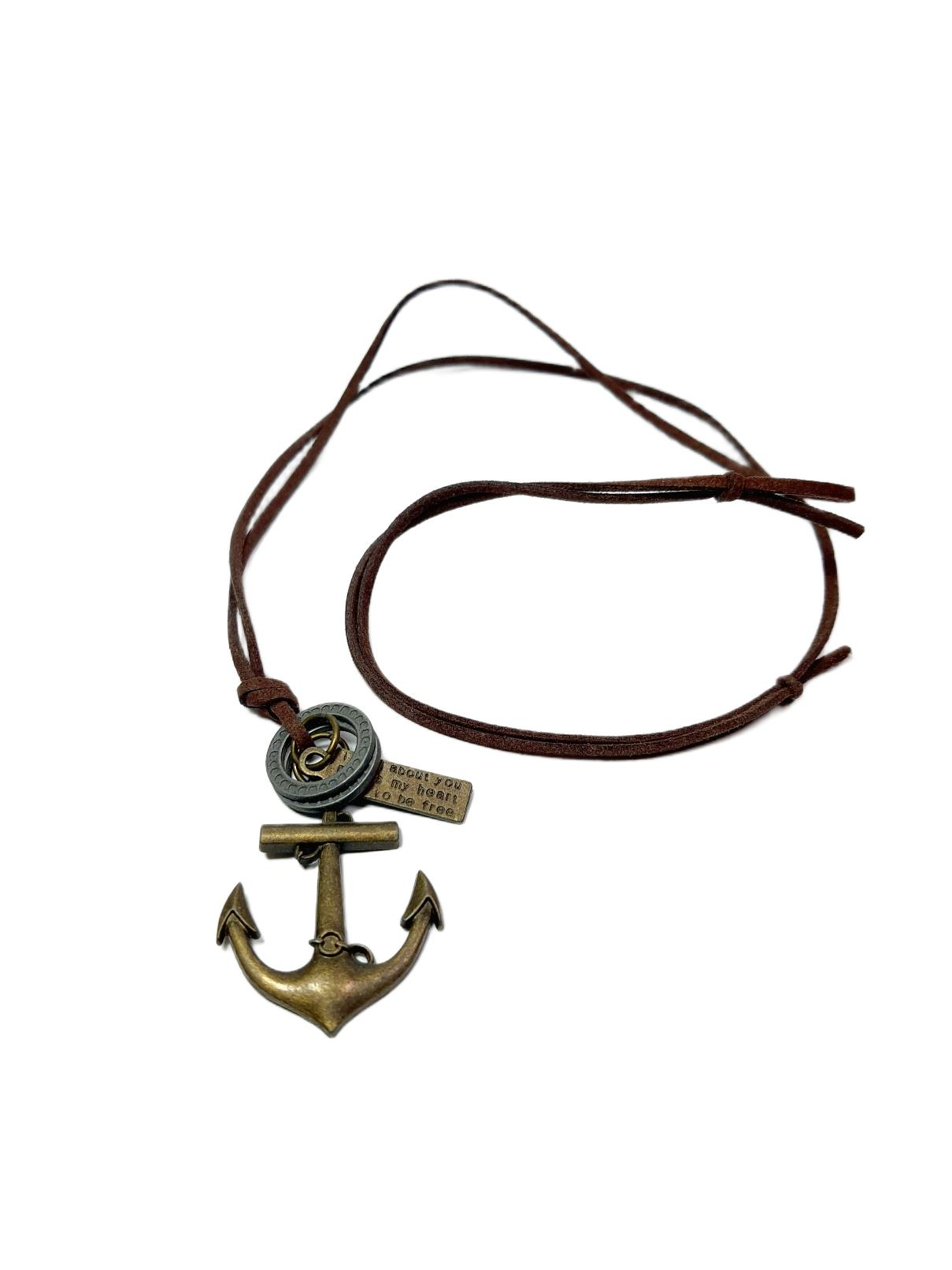 Çelik KolyeJTAW25KLY1602 ÇAPA MODEL ALAŞIMLI METAL SUNİ DERİ TASARIM KAHVERENGİ GARANTİLİ HEDİYE KUTULU JANTİ KOLYEJanti