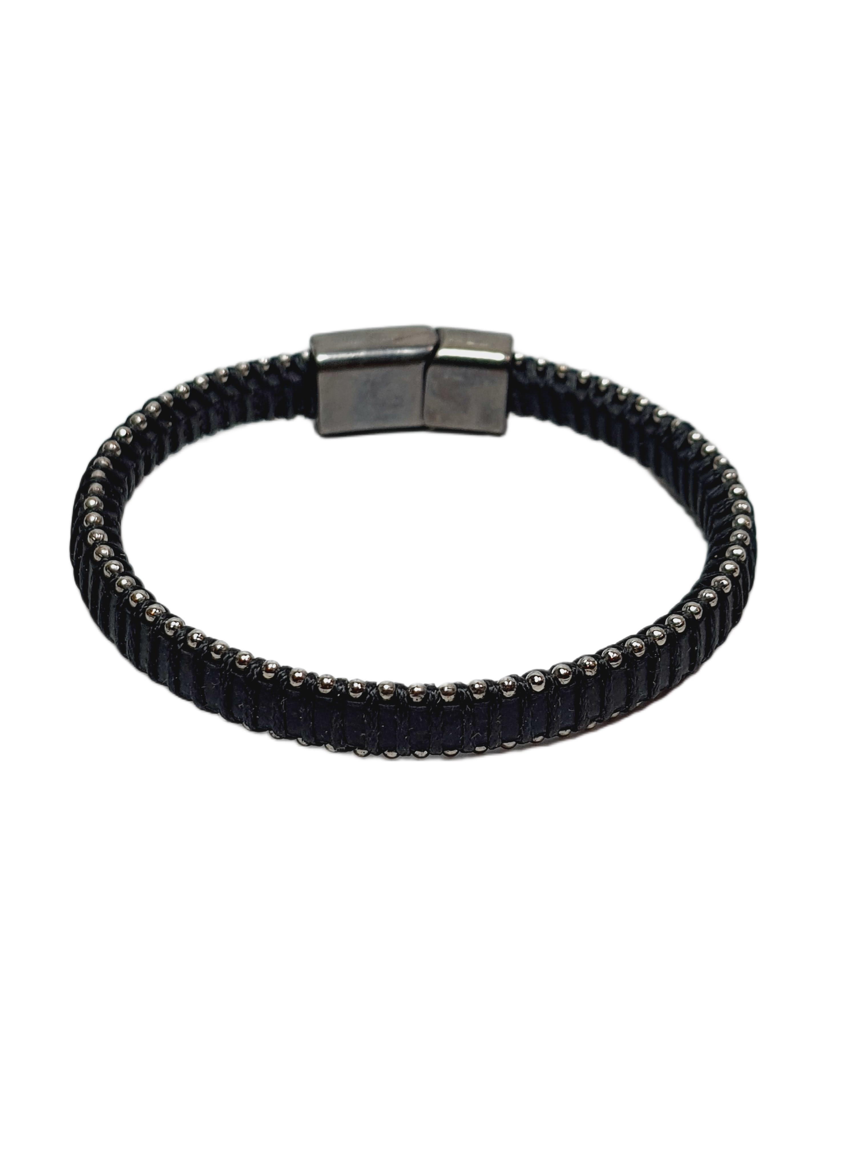 Doğaltaş BileklikJTSS26BLK1684 ONYX ve TERAHERTZ DOĞALTAŞ 6 MM ESNEK ve HAKİKİ DERİ MIKNATISLI KİLİT GARANTİLİ KUTULU JANTİ KOMBİN BİLEKLİK KUTULUJanti