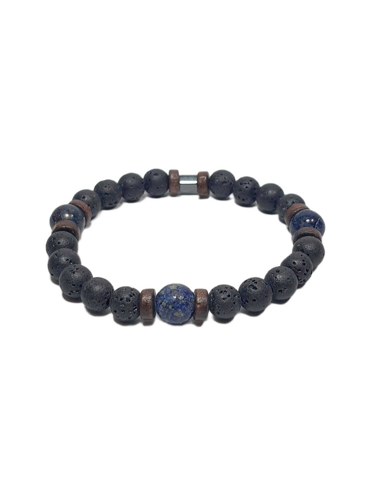 Doğaltaş BileklikJTSS26BLK1749 LAV TAŞI VE LAPİS LAZULİ CEYT DOĞALTAŞ JANTİ BİLEKLİKJanti