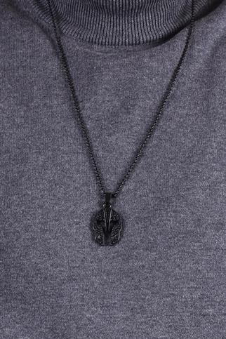 KolyeJKMA20014 JANTİ KOLYE MİĞFER YÜZÜ FİGÜRLÜJanti