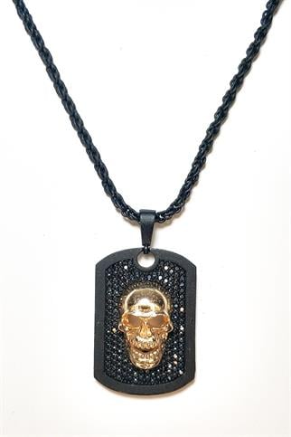 KolyeJKMA21005 JANTİ KOLYE KURU KAFA FİGÜRLÜ TABLETJanti