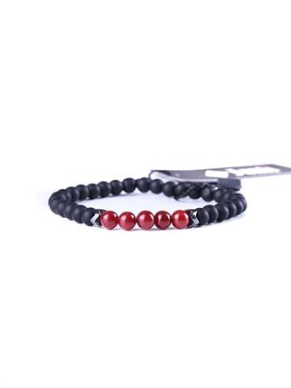 BileklikJTAW23DOB1190 AKİK HEMATİT ONYX DOĞALTAŞ BİLEKLİKJanti