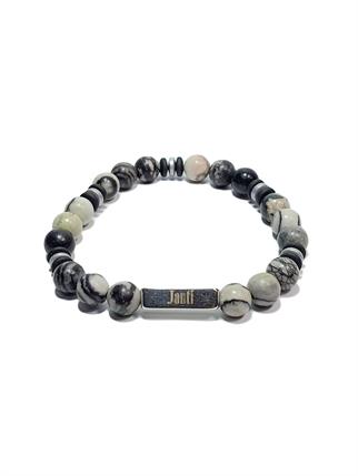 BileklikJTAW23DOB1295 JANTİ BİLEKLİK ORİJİNAL JASPER HEMATİT DOĞALTAŞ GARANTİLİ FATURALIJanti