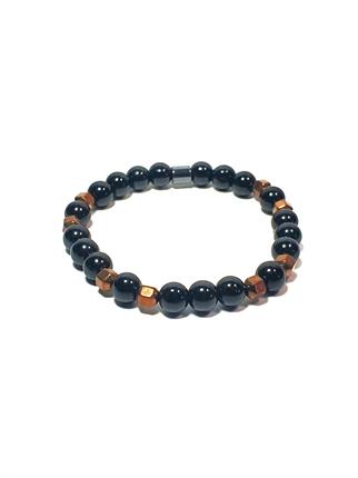 Doğaltaş BileklikJTSS24DOB1421 JANTİ UNISEX BİLEKLİK TİBET ONYX HEMATİT DOĞALTAŞ TASARIM GARANTİLİJanti