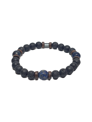 Doğaltaş BileklikJTSS26BLK1749 LAV TAŞI VE LAPİS LAZULİ CEYT DOĞALTAŞ JANTİ BİLEKLİKJanti