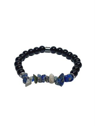 Doğaltaş BileklikJTSS26BLK1820 KÜP DAMARLI AKİK HEMATİT DOĞALTAŞ KAHVERENGİ 8 MM GARANTİLİ ESNEK JANTİ BİLEKLİKJanti