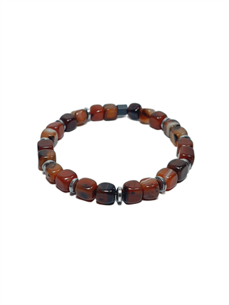 Doğaltaş BileklikJTSS26BLK1821 LAPİS LAZULİ ONYX HEMATİT DOĞALTAŞ MAVİ SİYAH 8 MM GARANTİLİ ESNEK JANTİ BİLEKLİKJanti