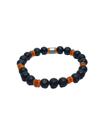 Doğaltaş BileklikJTSS26BLK1835 LAV SEDEF HEMATİT DOĞALTAŞ SİYAH 8 MM GARANTİLİ ESNEK JANTİ BİLEKLİKJanti