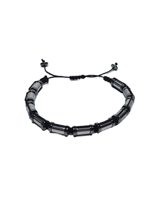Doğaltaş BileklikJTSS26BLK1865 HEMATİT DOĞALTAŞ MAKROME İPLİ GRİ 6 MM GARANTİLİ KUTULU JANTİ BİLEKLİKJanti