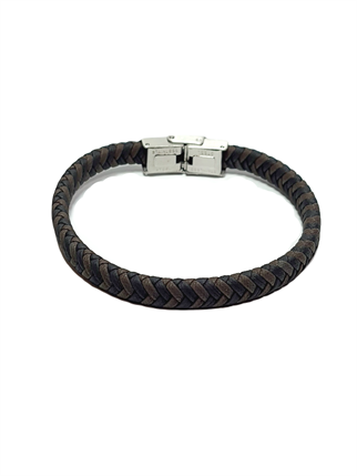 Deri BileklikLFNSS25DCB112350102-DOR1-STANDARTJANTİ LFN12 mm Suni deri çelik çengelli kapama bileklik