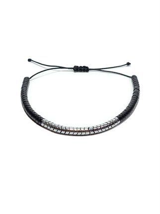 Doğaltaş BileklikLFNSS25DIB112350085-AUSTIN-STANDARTJANTİ LFN4 mm Hematit Doğaltaş ip örme asansör kapama bileklik